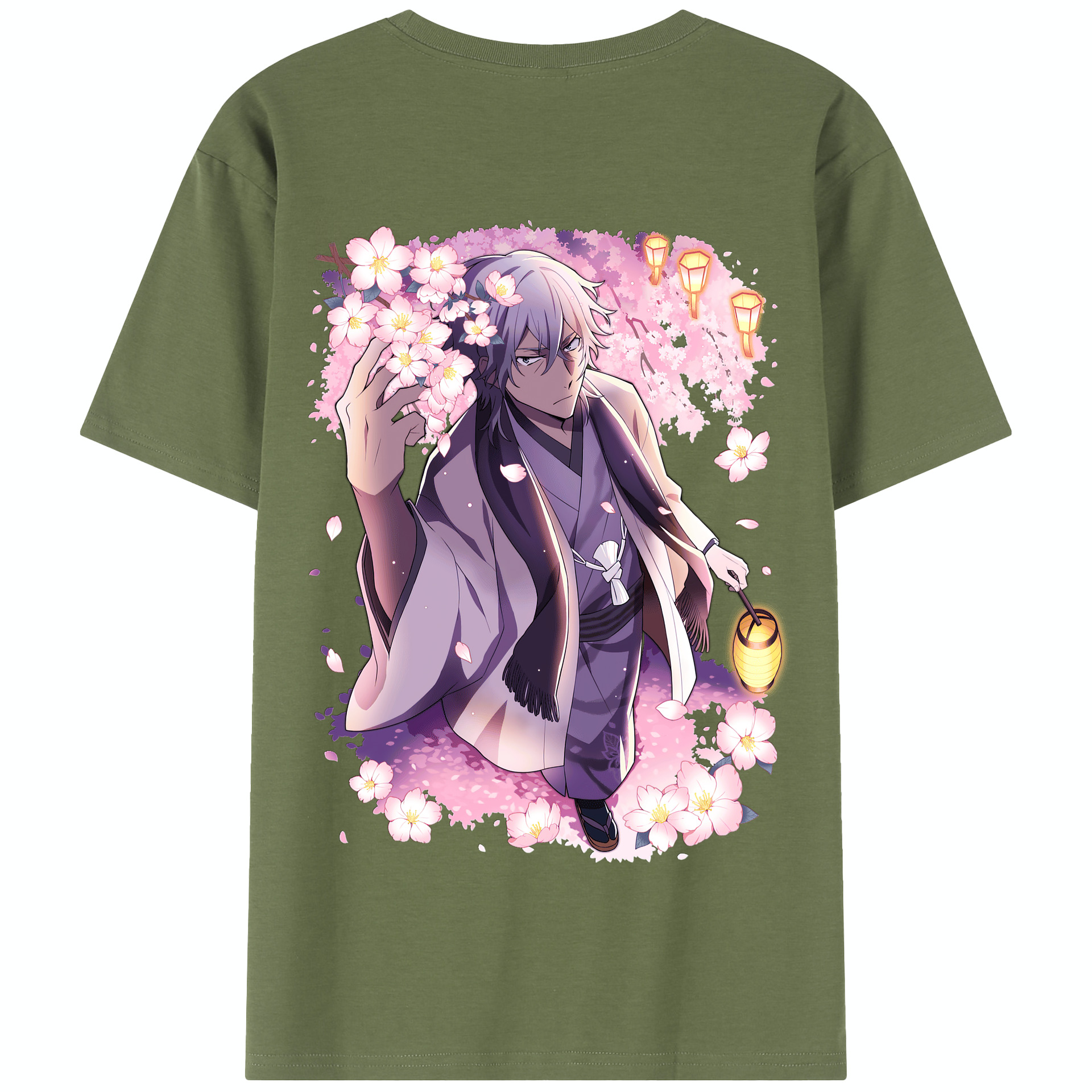 （画像用） 文豪ストレイドッグス Bungo Stray Dogs 綿100％半袖Tシャツ（背面プリント）
